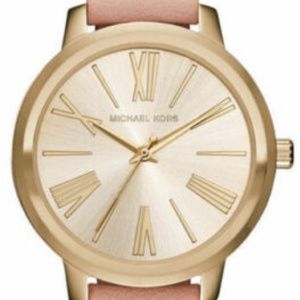 Michael Kors Women's Hartman Gold-tone Blush Watch